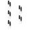 5Pcs Durable Black Lip Gloss Tubes DIY Refillable Makeup Bottles 7
