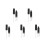 5Pcs Durable Black Lip Gloss Tubes DIY Refillable Makeup Bottles 9