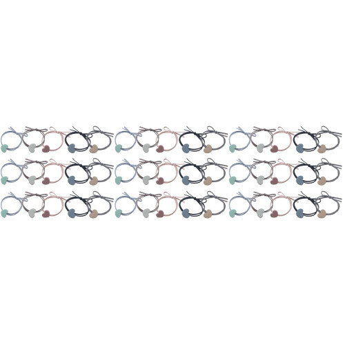 45Stk Haarbänder Elastisch Haarschmuck Ponytail Halter