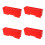 4Pièces Cages Rouge Boîte Transfert Transport PP 7