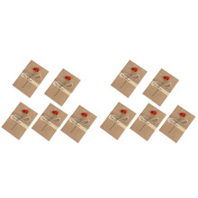 20Stk Mehrfarbige Kraftpapier Karten Mit Rosenmotiv Für Feiertagsgrüße