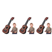 3Stk Kunststoff Ukulele Kinder Spielzeug Musikinstrument Deko