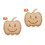 2Pièces Plateau Bois Kaki Pour Halloween 1