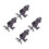 4Pièces Chaises Miniatures 1:12 Déco Maison Bureau Multi Coloré 8
