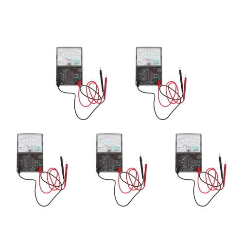 5Pièces Testeur Voltage Courant Résistance Analogique ABS Compact