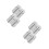 8Pièces Poids Calibrage Laboratoire Durable Argent 1