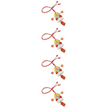 4Pièces Pendentifs PVC Multicolores Décoration Susp. Richesse