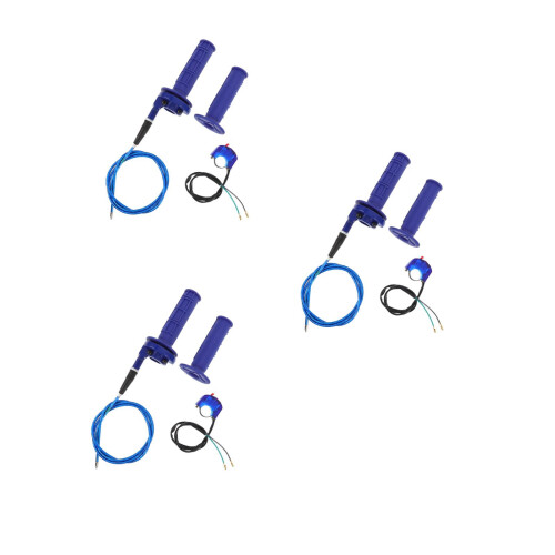 3Ensembles Manette Bleu Pour Quad Avec Kill Switch