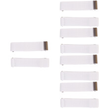 5Paires Support Manche Chemise Blancs Anti-Dérapants Pour