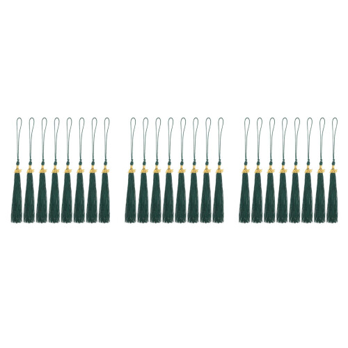 24Pièces Pompons De Vert En Polyester Métal
