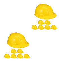 14Pièces Casques De Bâtiment Jaunes Enfants Accessoires De Déguisement