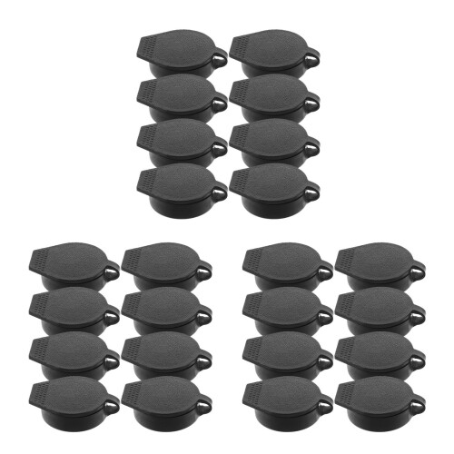 24Pièces Caches Serrure ABS Noir Protection Pour Maison