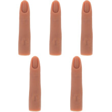 5PiĂšces Doigts Souples En Silicone Chocolat Pour Pratique Nail Art