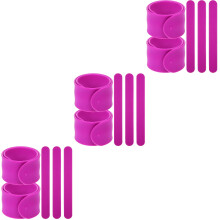 15Pièces Bracelets Slap En Silicone Violet Enfants Accessoires De Fête