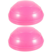 2Pcs Rosy Kids Balancing Ball PVC Semicircle Gym Exercise Massage Ball