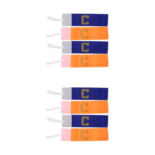 8Pièces Brassards Football Confortables Multicolores