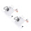 2Pièces Mini Machine À Laver Blanche Métal Décor Maison 1