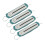 Spring Dynamometer 4pcs Portable Spring Scale for Teaching & Demonstrations 1N 1