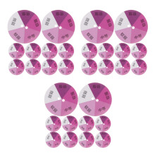 60Pièces Cartes De Test Uv Violet En Plastique Changement De
