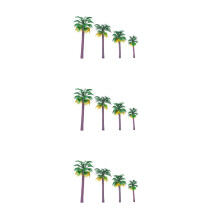 36Pièces Petits Arbres Vert Plastique Décor Maquette Paysage DIY