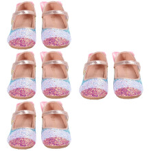 4Paires Chaussures Loisirs Cuir PU Tpr Antidérapant