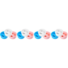 12Pièces Bols Ongles Plastique Mélangées