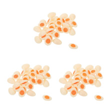 90Pièces Œufs Miniatures Blancs En Plastique Pour Cuisine Jouet Et DIY