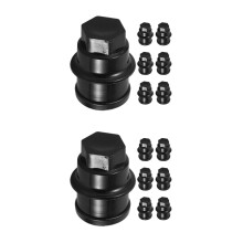 16Pièces Embouts D'écrous Métal Noir Ajustables Pour Et Camion