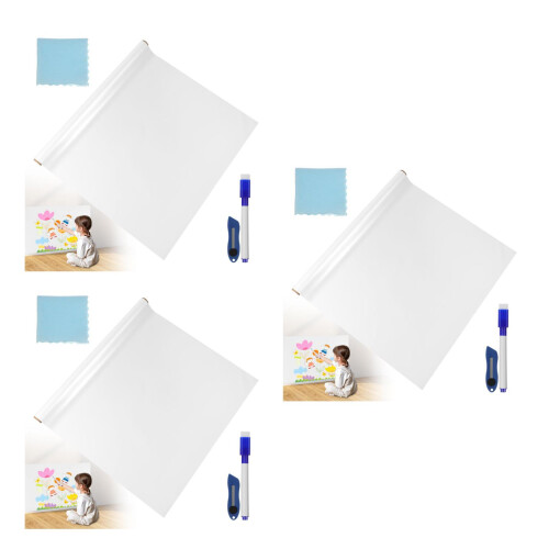 3Ensembles Tableau Mural Réutilisable Autocollant Effaçable