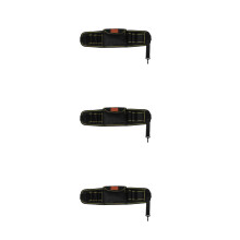 3Pièces Pochette Ceinture Outils Réglable En Oxford Noir Pour Travaux