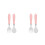2Ensembles Kit Fourchette Bébé Acier Rose Portable 1