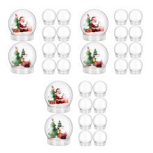 45Pièces Boules À Neige Transparentes DIY Décoration Hiver