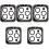 5Sets Silver Camera Lens Guard Phone Lens Protector Durable Cover 3