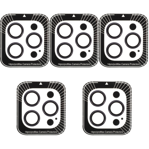 5Sets Silver Camera Lens Guard Phone Lens Protector Durable Cover 2