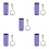 5Pièces - En Oxford Violet Sac De Rangement Résistant 1