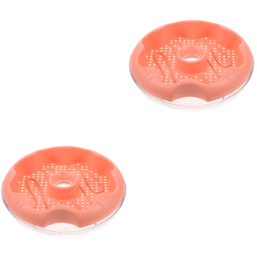 2Pièces Pour À Chat Rose En Plastique Hydroponique