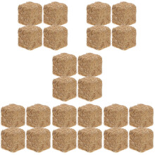 24Pièces Décor Miniature Botte De Foin Bois Pour Jardin DIY