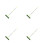 4Pcs Heavy Duty Floor Squeegee Broom for Bathroom Kitchen Balcony Use 8