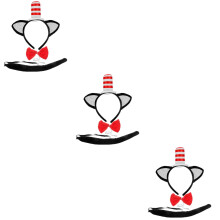 3Ensembles -Tête Chat Oreilles Costume Queue Accessoires Cosplay