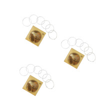 18Pièces Cordes Guitare Acoustique Métal Argentées Nylon Résistantes