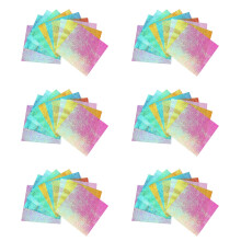 600Pièces Papier Origami Coloré Iridescent Pour