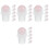 24Pièces Billes Rouleuses Compactes Jade Rose Pour Flacons D’huiles 1