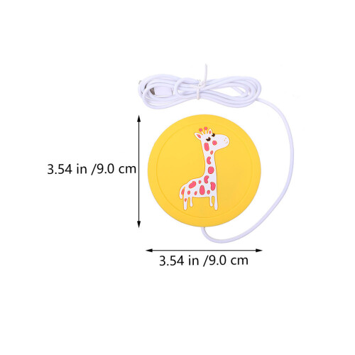 6Pcs USB Charging Silicone Coffee Cup Heating Coasters Assorted Colors 1