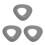3Pcs Silicone Hand Grip Rings Grey Wrist Force Trainer Hand Exerciser 10