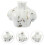 2Pcs Ceramic Lower Vase Light Grey Artistic Flower Display for Room 8