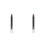 2Pièces Pinceaux Eye Shadow Argent ABS Portable Pour Yeux 10