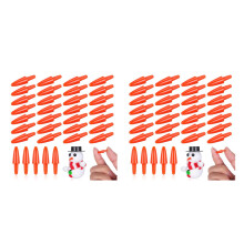 600Pièces Accessoires Nez Plastique Orange Pour Noël