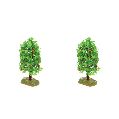 2Pièces Décor Micro Paysage Arbre Fruitier Vert En , Sécurisé