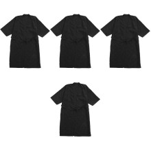 4Pièces Cape Noire Polyvalente Tissu Souple Pour Salon