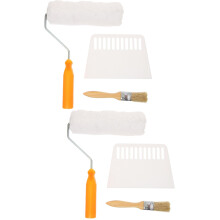 2Ensembles Kit Rouleau Presseur Grattoir Pour Papier Peint Maison